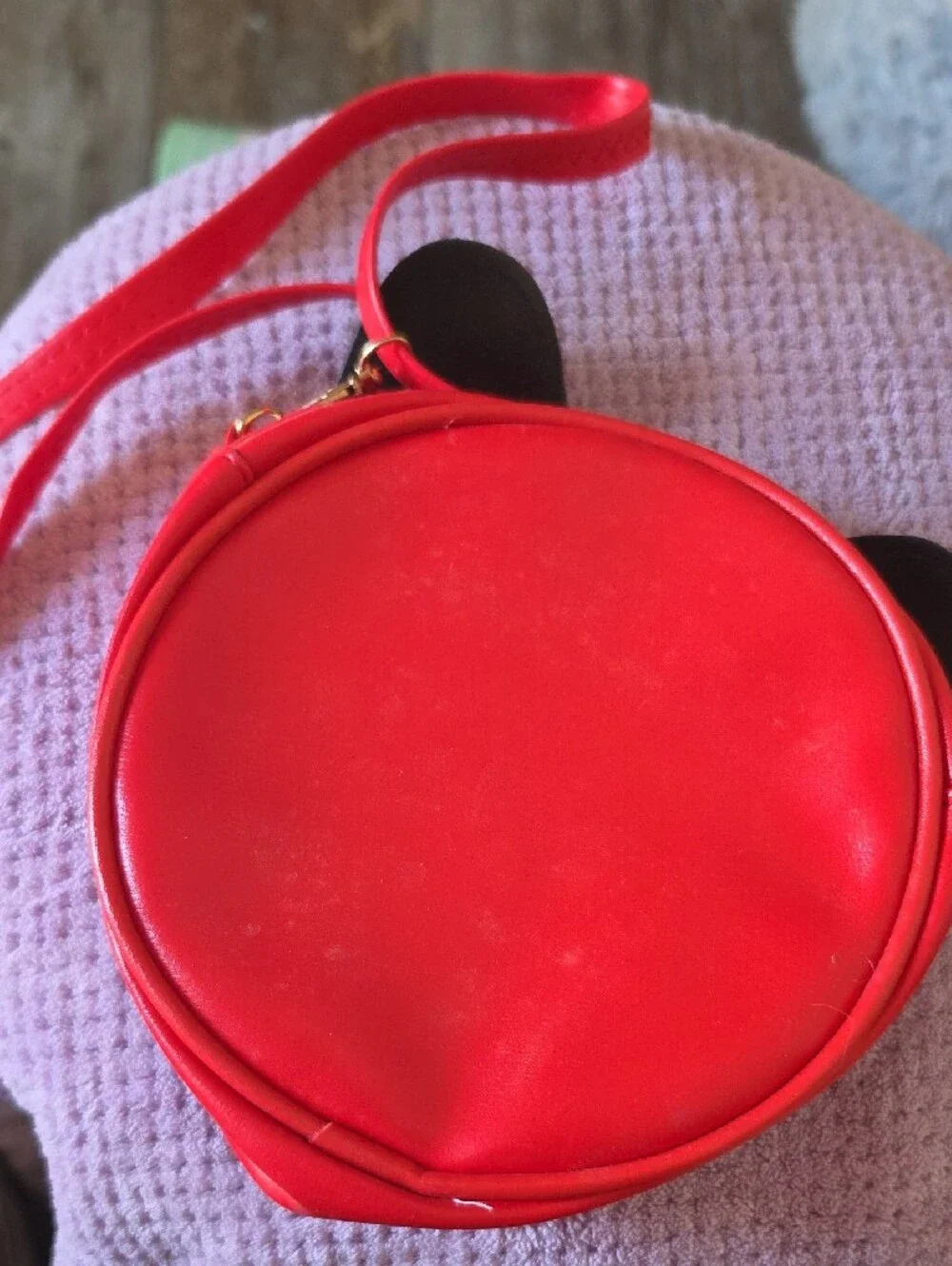 Kids Red Polka Dot Bow Crossbody Bag
